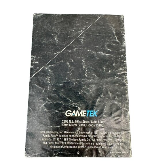 Super Nintendo SNES - Family Feud - W/ Manual - Tested/Works - Picture 8 of 8